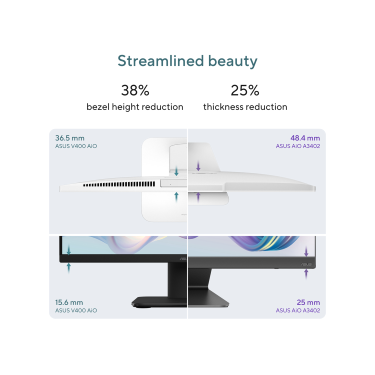 ASUS V400 Intel Core i7 13620H 16GB RAM 512GB SSD 27 Inch Windows 11 All-in-One PC