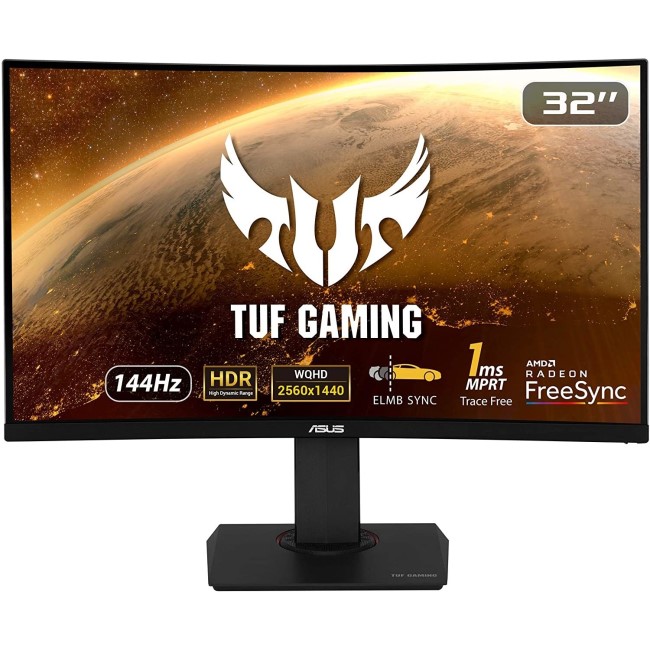 ASUS TUF VG32VQ 31.5" WQHD 144Hz HDR Curved Gaming Monitor