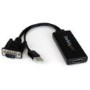 GRADE A1 - StarTech.com VGA to HDMI&reg; Adapter with USB Audio & Power – Portable VGA to HDMI Converter –  1080p