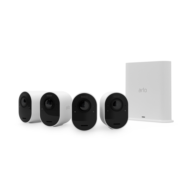 Arlo 4 Camera 4K Ultra HD NVR CCTV System with microSD slot