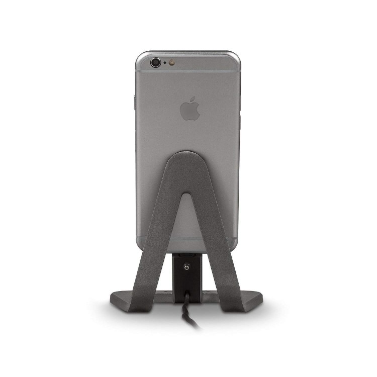 Veho DS-1 Charge and Sync Docking Station for iPhone with 1.5m Lightning Cable - Aluminium Grey
