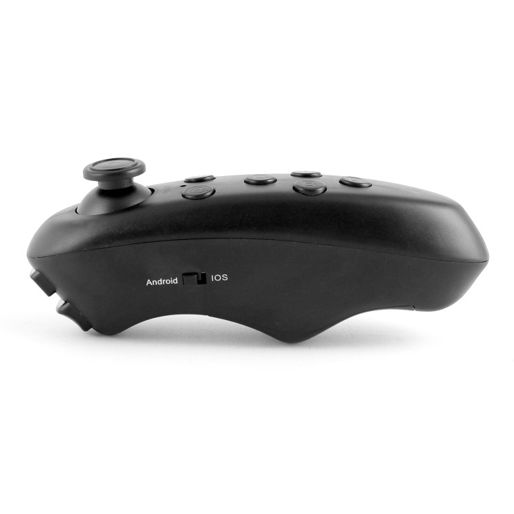 GRADE A1 - Virtual Reality Adjustable 3D Headset for Smartphones + Remote Control - Black
