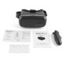 GRADE A1 - Virtual Reality Adjustable 3D Headset for Smartphones + Remote Control - Black