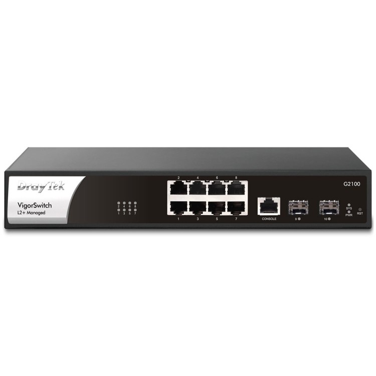 DrayTek VigorSwitch G2100 L2+ Gigabit Ethernet Network Managed Switch