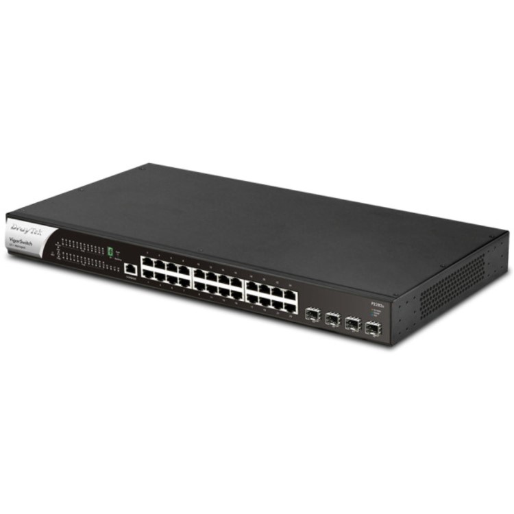 DrayTek VigorSwitch P2282x L2+ 24-Port Gigabit PoE Network Managed Switch