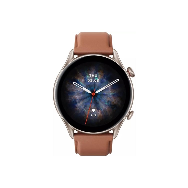 Amazfit GTR 3 Pro Smart Watch - Brown Leather