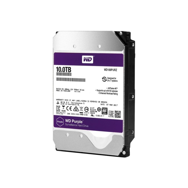 WD Purple 10TB Surveillance 3.5" Hard Drive