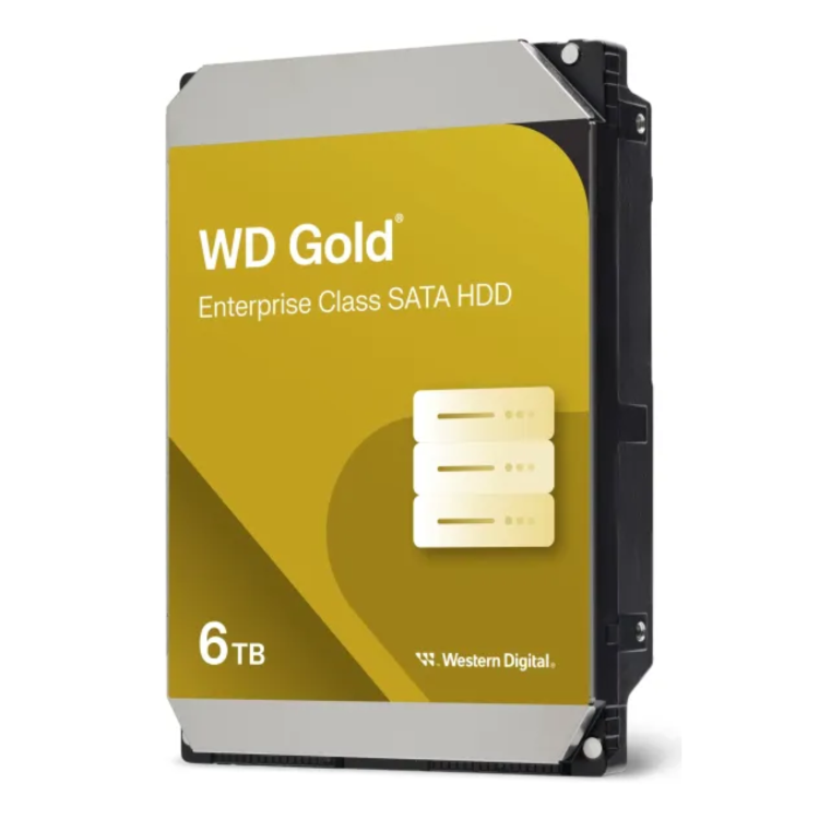 Western Digital WD Gold WD6004FRYZ - Hard drive - Enterprise - 6 TB - internal - 3.5" - SATA 6Gb/s - 7200 rpm - buffer_ 256 MB