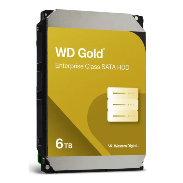 Western Digital WD Gold WD6004FRYZ - Hard drive - Enterprise - 6 TB - internal - 3.5" - SATA 6Gb/s - 7200 rpm - buffer_ 256 MB