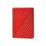 Western Digital My Passport 4TB USB 3.2 Gen 1 Portable External Hard Drive Red