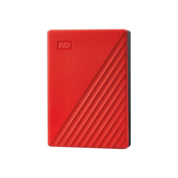 Western Digital My Passport 4TB USB 3.2 Gen 1 Portable External Hard Drive Red