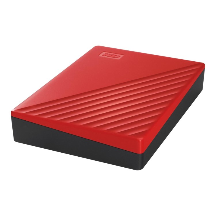Western Digital My Passport 4TB USB 3.2 Gen 1 Portable External Hard Drive Red
