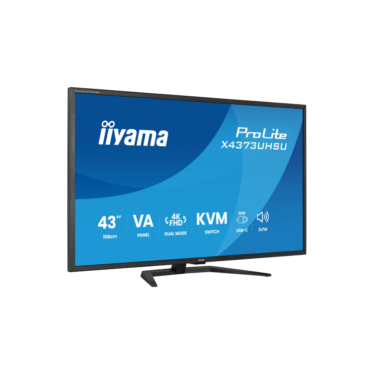 iiyama ProLite X4373UHSU 43" VA 4K UHD USB-C KVM Monitor