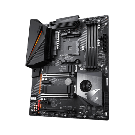 AMD X570 AORUS Motherboard with 12+2 Phases IR Digital VRM Fins-Array Heatsink & Direct Touch Heatpipe Dual PCIe 4.0 M.2 with Thermal Guards Intel&reg; GbE LAN with cFosSpeed USB Type-C RGB Fusion 2.0