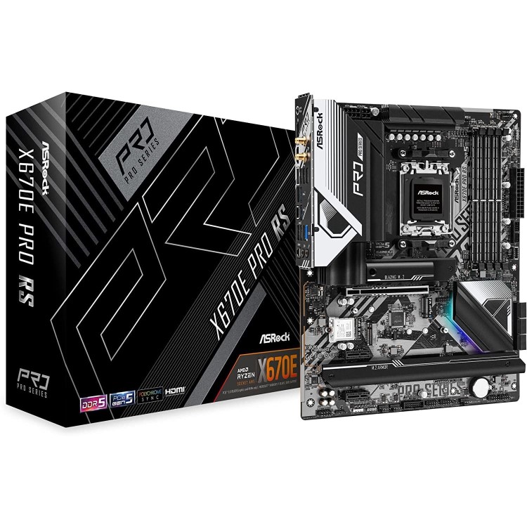 ASRock X670E Pro RS AMD AM5 DDR5 ATX Motherboard
