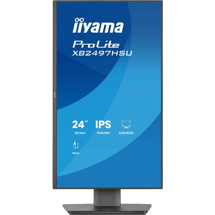 iiyama ProLite XB2497HSU 24" IPS Full HD Height-Adjustable Monitor