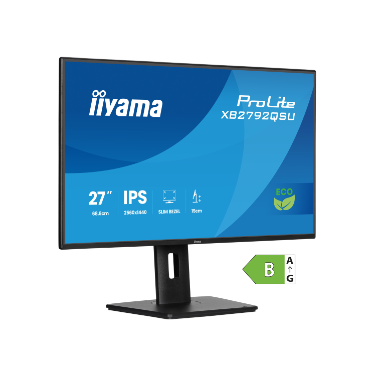 iiyama ProLite XB2792QSU 27" IPS QHD 120Hz Height-Adjustable Monitor