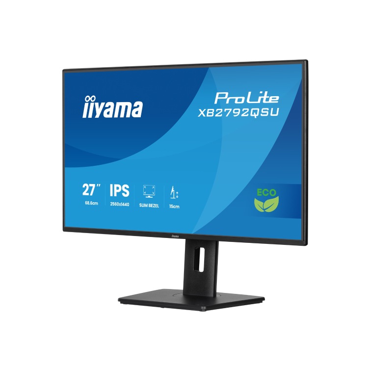 iiyama ProLite XB2792QSU 27" IPS QHD 120Hz Height-Adjustable Monitor