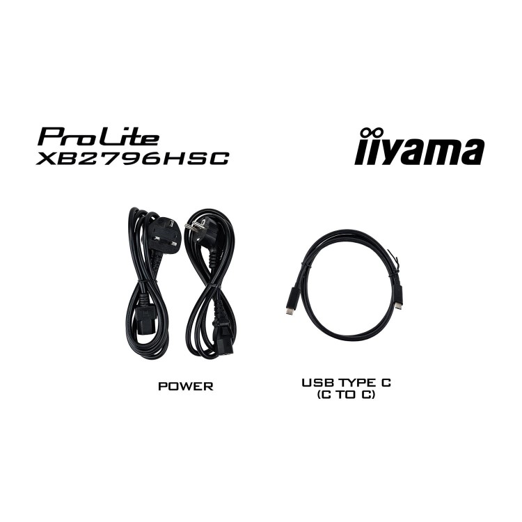iiyama ProLite XB2796HSC 27" IPS Full HD 144Hz USB-C Height-Adjustable Monitor