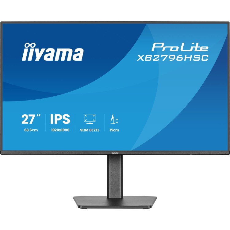 iiyama ProLite XB2796HSC 27" IPS Full HD 144Hz USB-C Height-Adjustable Monitor