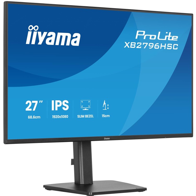 iiyama ProLite XB2796HSC 27" IPS Full HD 144Hz USB-C Height-Adjustable Monitor