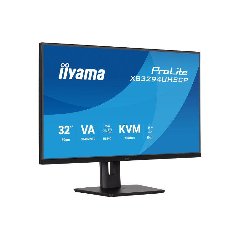 iiyama ProLite XB3294UHSCP 32" VA 4K UHD USB-C Height-Adjustable Monitor
