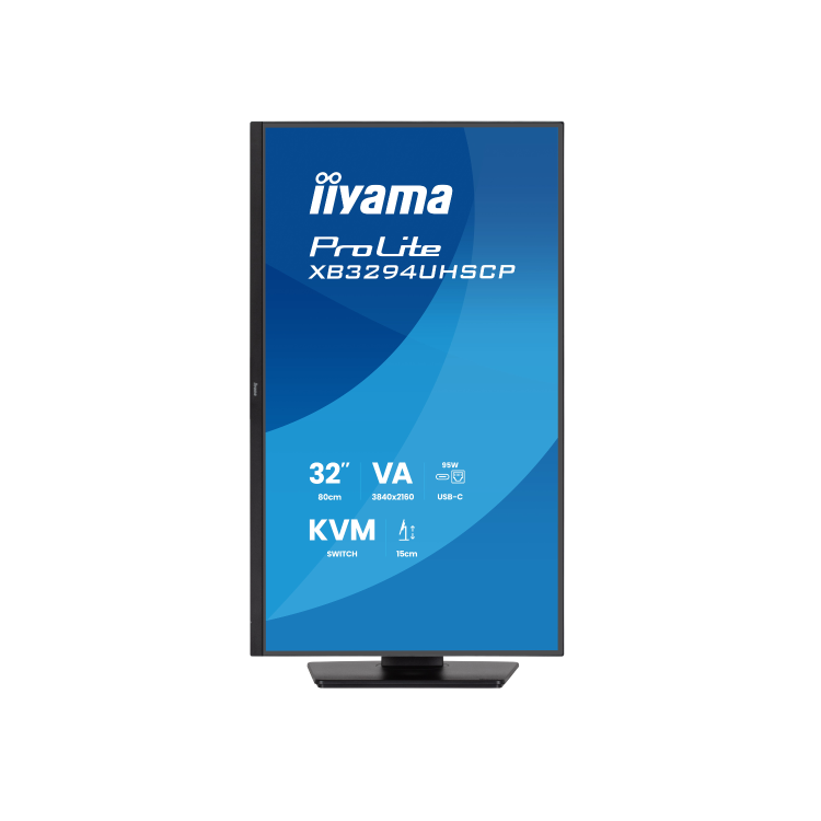 iiyama ProLite XB3294UHSCP 32" VA 4K UHD USB-C Height-Adjustable Monitor