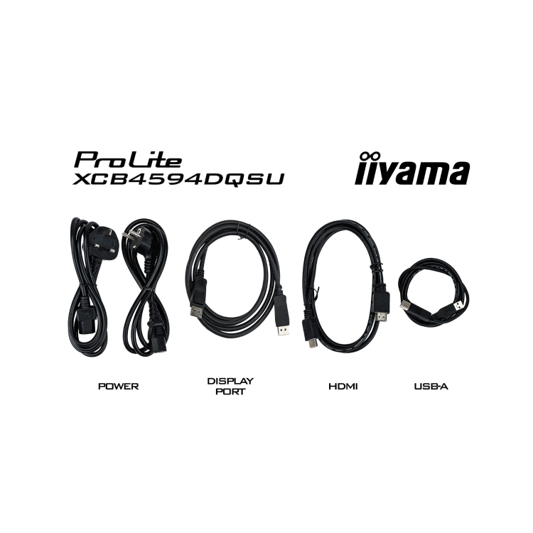 iiyama ProLite XCB4594DQSU 45" VA Dual QHD UltraWide Height-Adjustable Curved Monitor