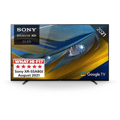 Refurbished GRADE A1 - Refurbished Sony BRAVIA XR A80J 55"4K Ultra HD with HDR10 OLED Freesat HD Smart TV