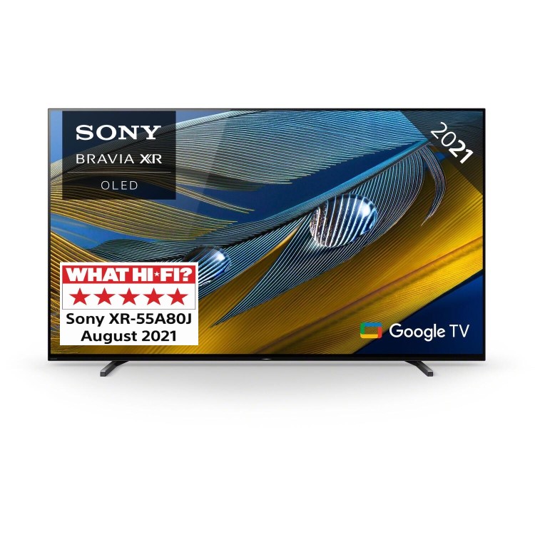 Refurbished GRADE A1 - Refurbished Sony BRAVIA XR A80J 55"4K Ultra HD with HDR10 OLED Freesat HD Smart TV