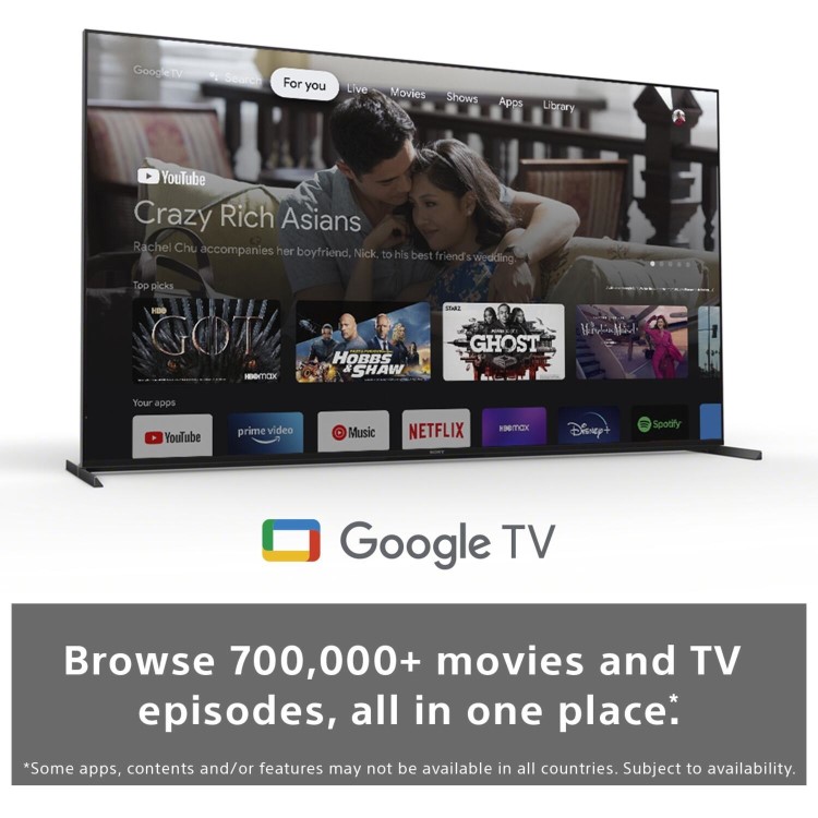 Sony X95J BRAVIA XR 75 Inch Full Array LED 4K HDR Google Smart TV