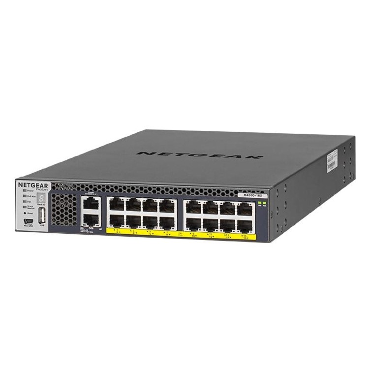 Netgear M4300-16X 16-Port Gigabit Ethernet PoE L3 Rack-mountable Managed Switch