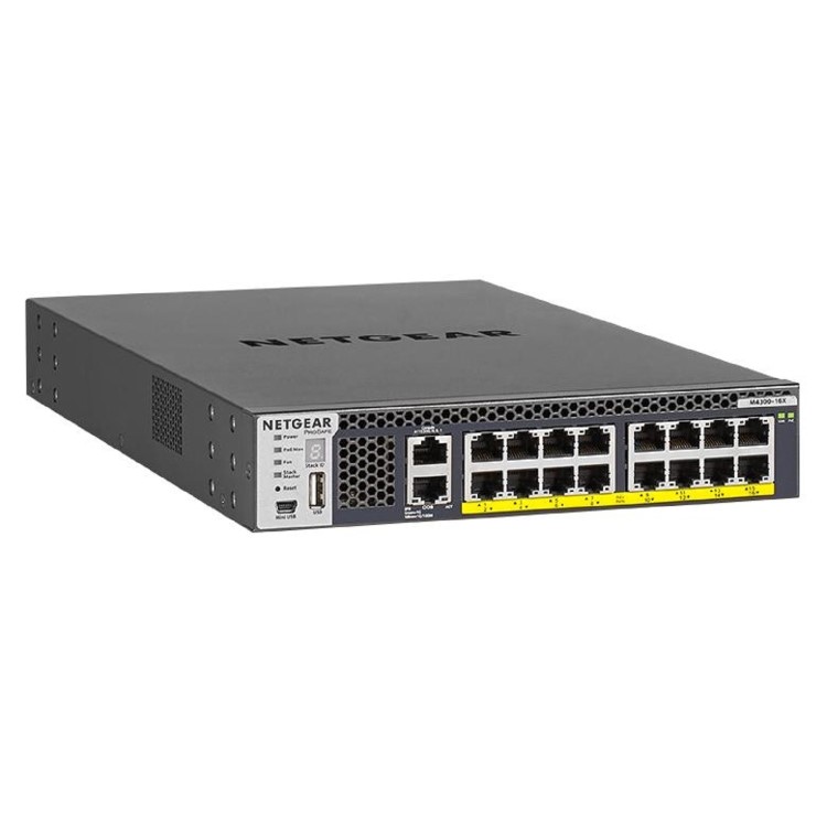 Netgear M4300-16X 16-Port Gigabit Ethernet PoE L3 Rack-mountable Managed Switch