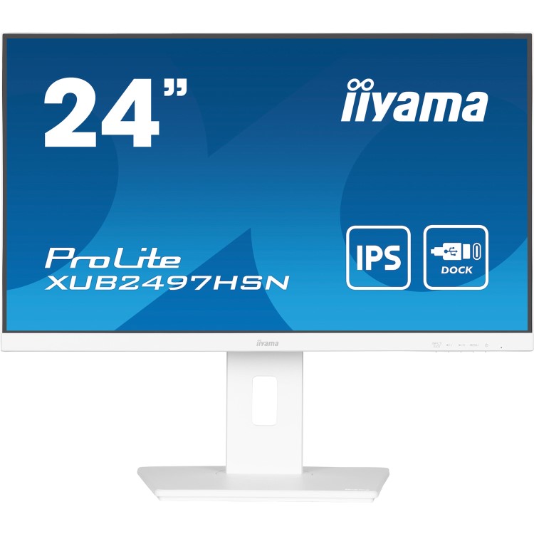iiyama ProLite XUB2497HSN 24" IPS Full HD 100Hz 1ms USB-C White Monitor