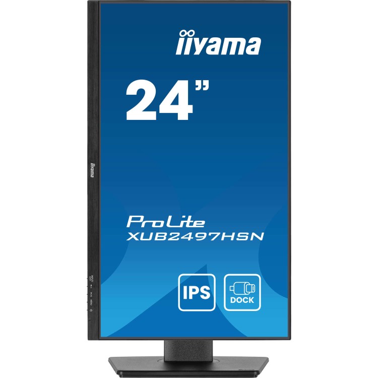 iiyama ProLite XUB2497HSN-B2 24" IPS Full HD USB-C Dock Height-Adjustable Monitor