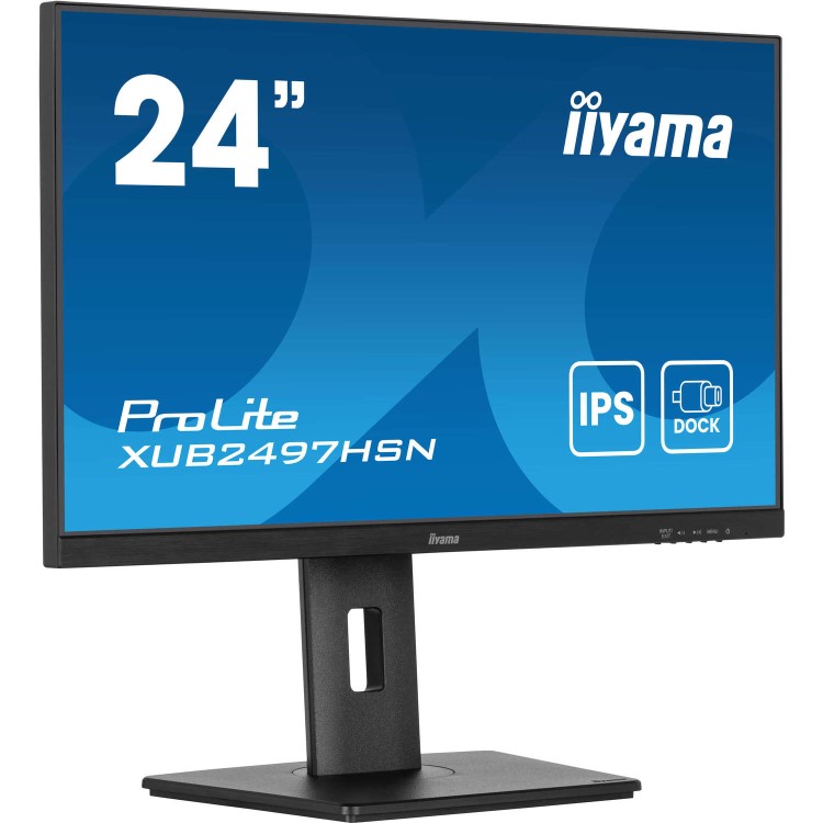 iiyama ProLite XUB2497HSN-B2 24" IPS Full HD USB-C Dock Height-Adjustable Monitor