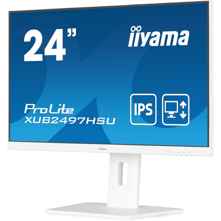 iiyama ProLite XUB2497HSU 24" IPS Full HD 100Hz 1ms Height Adjustable White Monitor