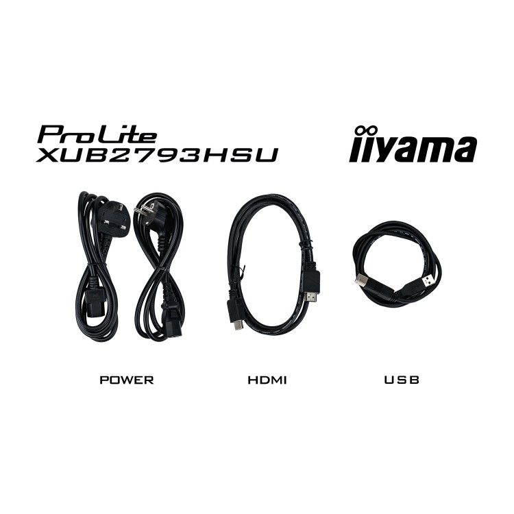 iiyama ProLite XUB2793HSU 27" IPS Full HD 100Hz Height-Adjustable Monitor