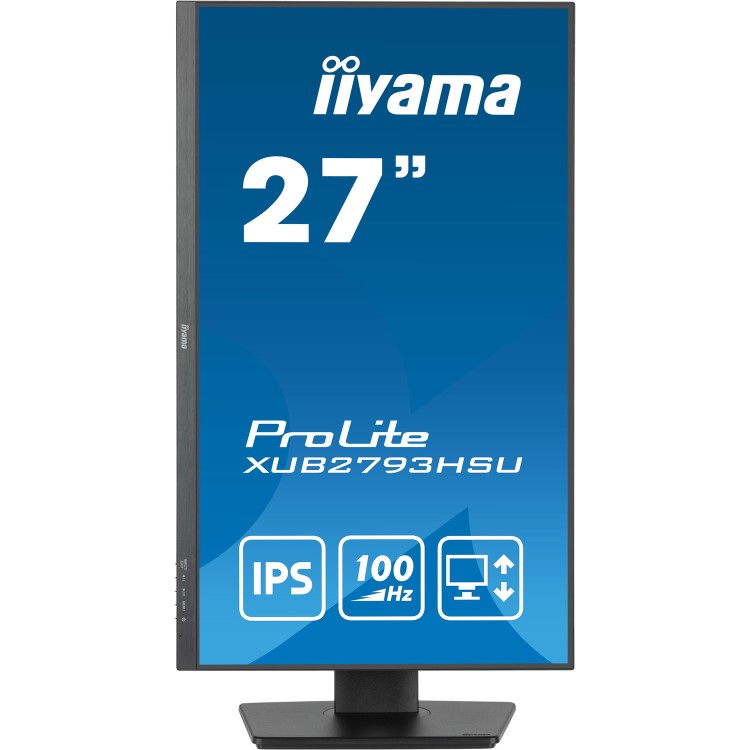 iiyama ProLite XUB2793HSU 27" IPS Full HD 100Hz Height-Adjustable Monitor