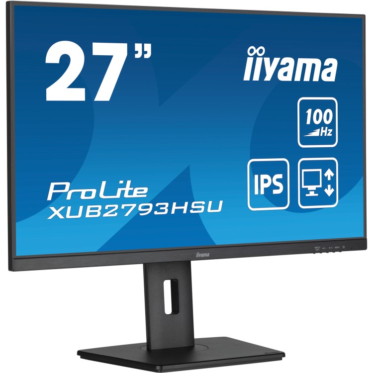 iiyama ProLite XUB2793HSU 27" IPS Full HD 100Hz Height-Adjustable Monitor