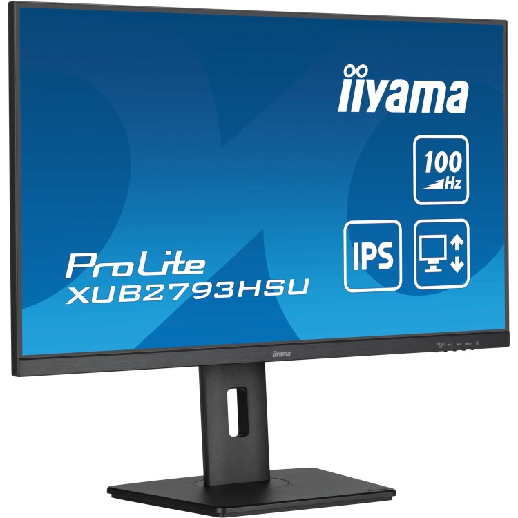 iiyama ProLite XUB2793HSU 27" IPS Full HD 100Hz Height-Adjustable Monitor