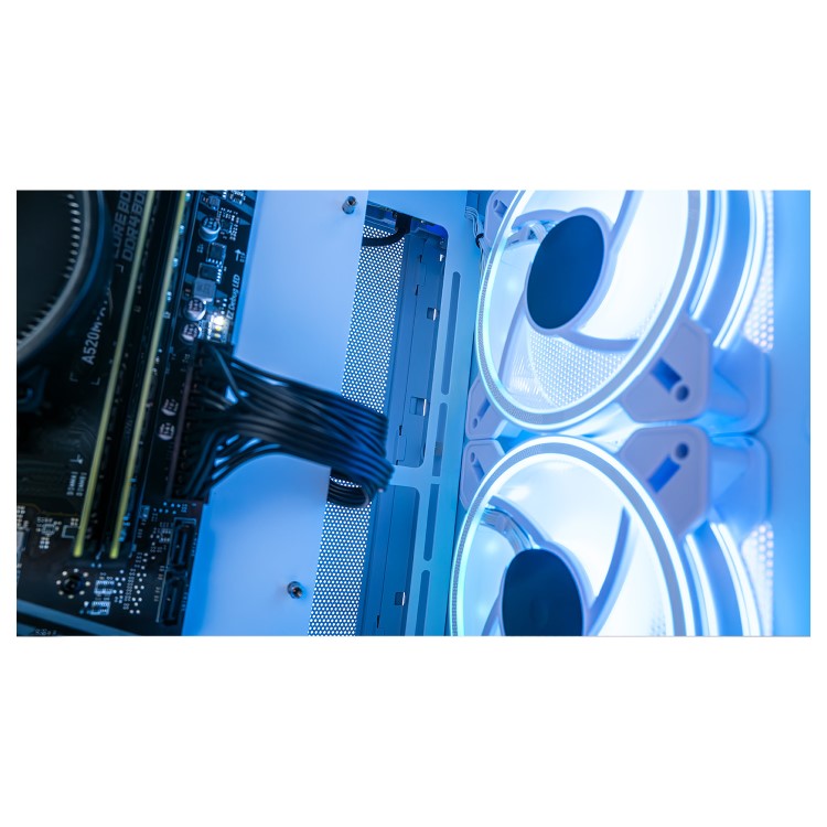 AWD IT Mini Cube RTX 4060 Windows 11 Gaming PC + 24" Full HD Curved Gaming Monitor