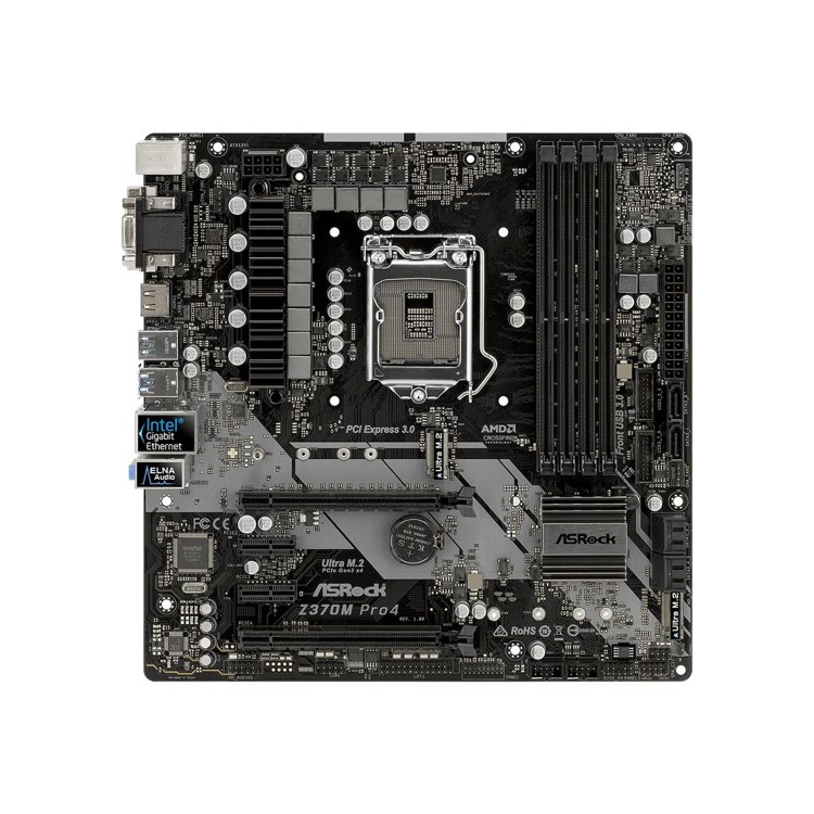 Asrock Z370M PRO4 Intel Socket 1151 Micro ATX Motherboard