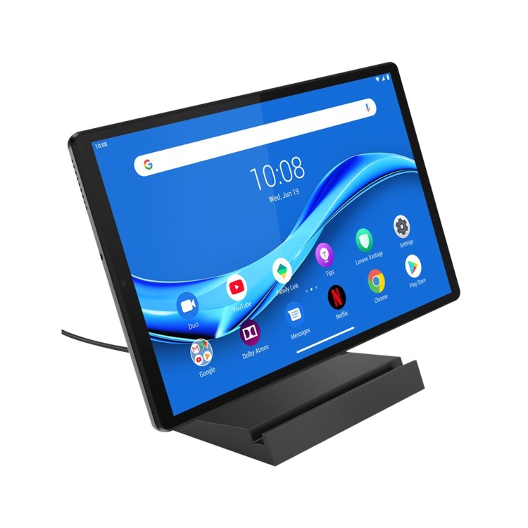 Lenovo Smart Tab M10 FHD Plus 2nd Gen 10.3" Iron Grey 32GB Wi-Fi Tablet with Charging Stand