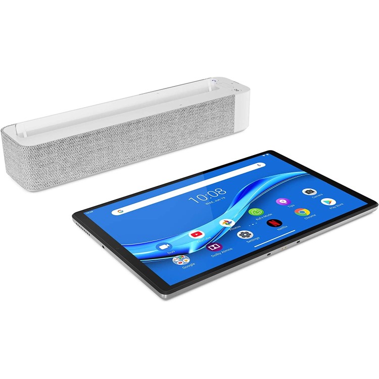 Lenovo Smart Tab M10 FHD Plus 10.3" Platinum Grey 64GB LTE Tablet with Alexa Smart Dock