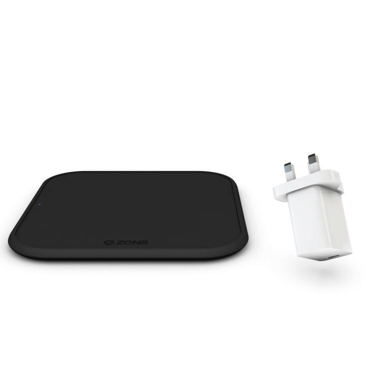 Refurbished Zens Charging Starter Pack - Wireless Charging Pad + USB-C Wall Plug