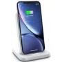 Zens Aluminium Stand 10W Wireless Charger with Built In USB Charging Port - White