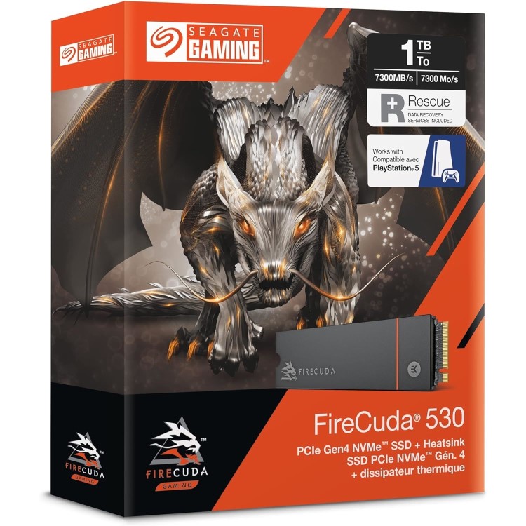 Seagate FireCuda 530 1TB M.2 2280 with Heat Sink Internal SSD