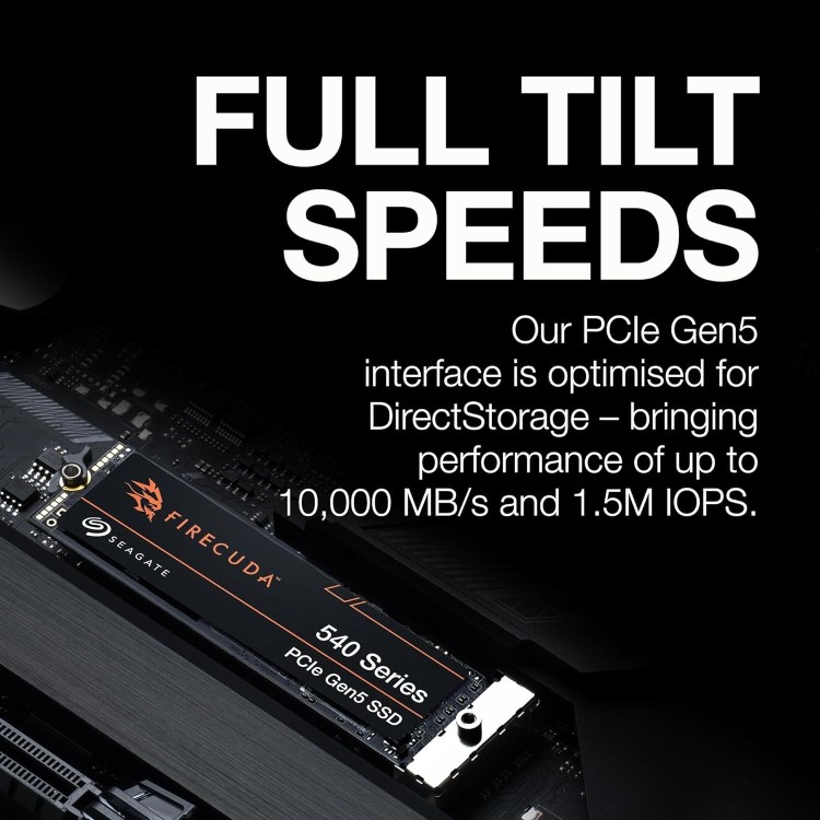 Seagate FireCuda 540 2TB PCIe G5 x4 NVMe SSD