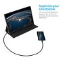 GRADE A2 - electriQ 15.6" IPS Full HD HDR USB-C Portable Monitor